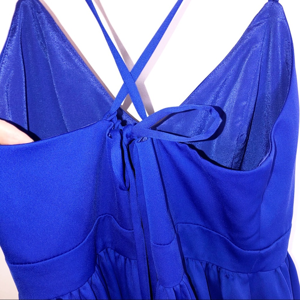 J. Crew Spaghetti-Strap Midi Dress in Pink and Blue - Picture 7 of 9